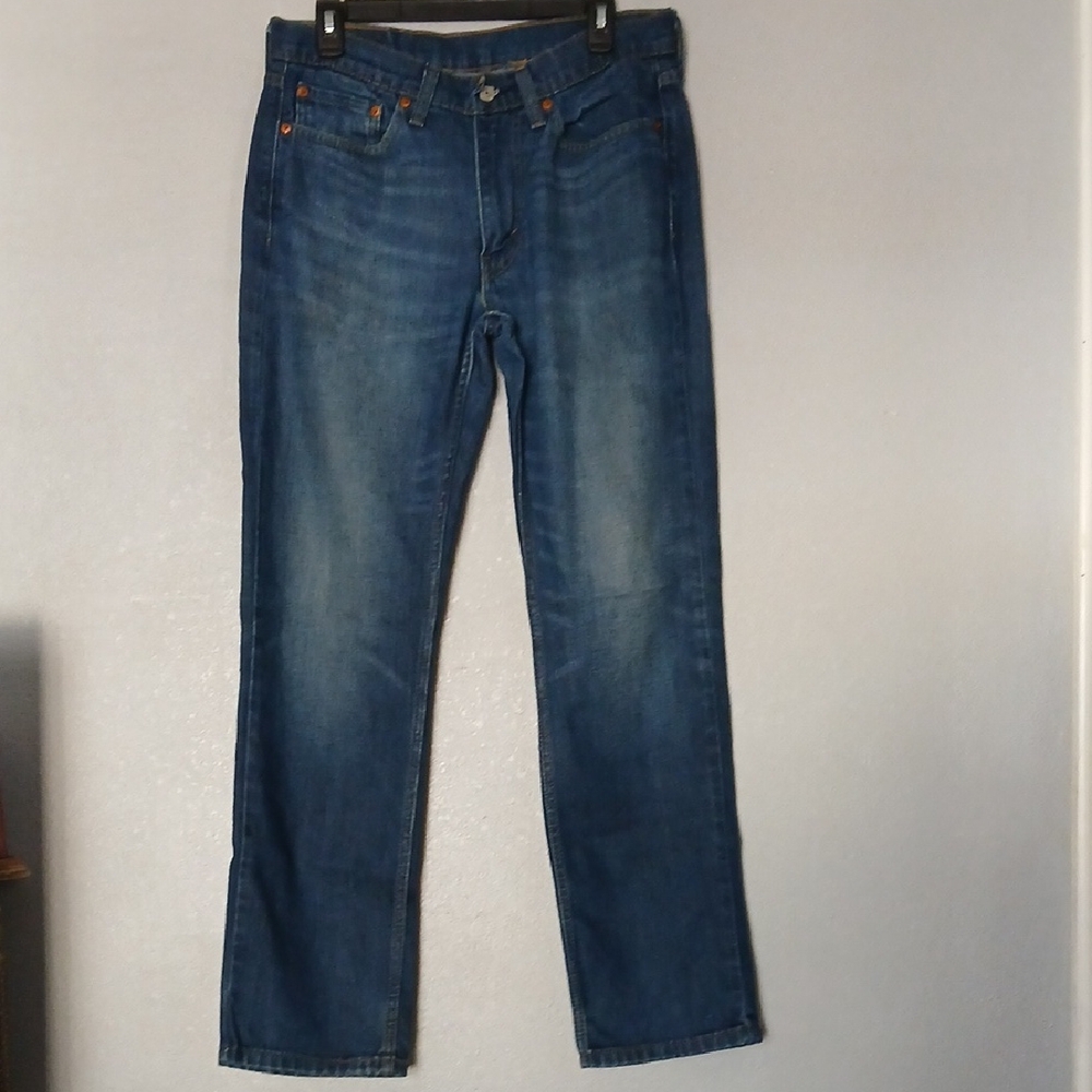 Men Levi's Classic Indigo Straight Jeans